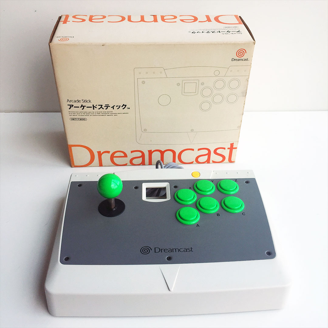 Dreamcast Arcade Stick HKT-7300 / DC Akekon, Boxed. [Japan Import]
