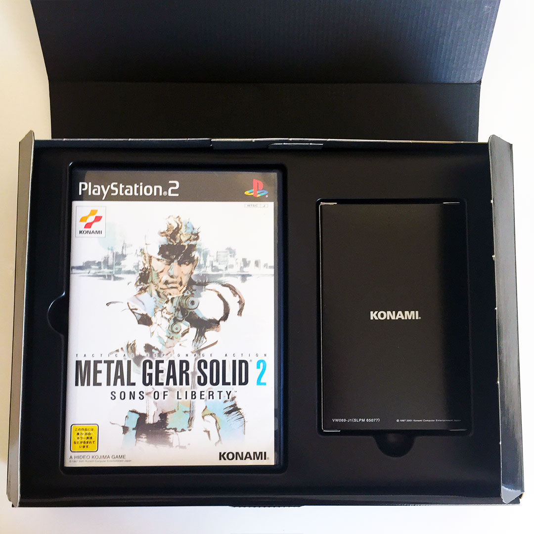 Metal Gear Solid 2 Cover Box Artwork the PS2 Classic Game Box 