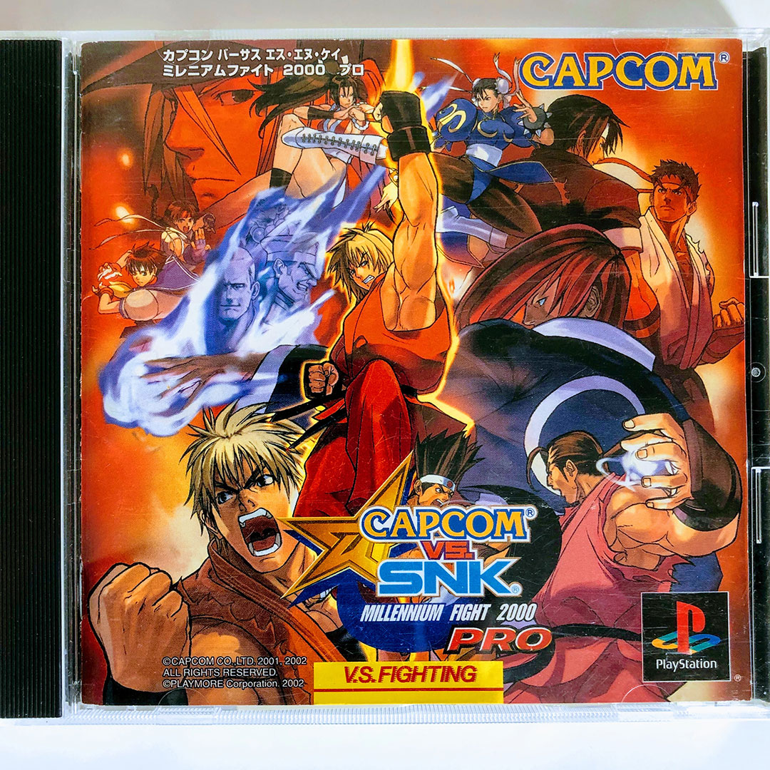 Capcom Vs Snk Millennium Fight 00 Pro Ps1 Japan Import Retrobit Game