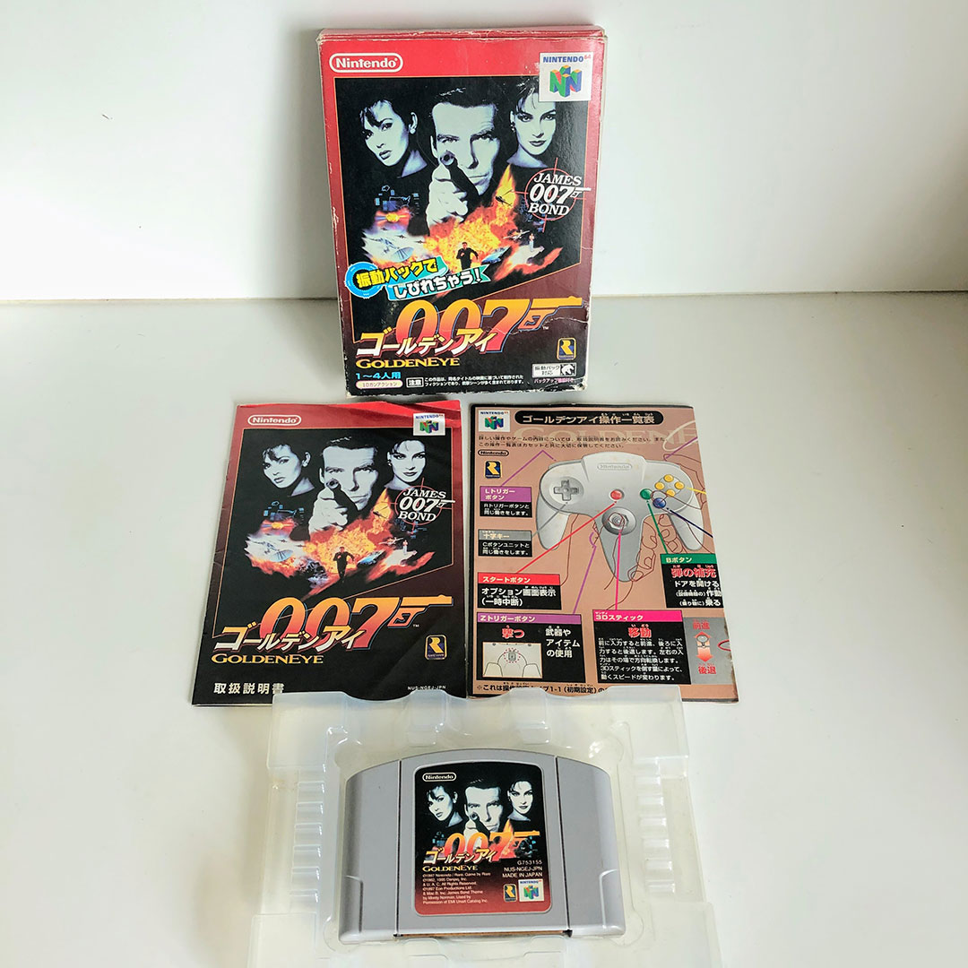 N64 Golden Eye 007 Nintendo 64 Box Manual Shooter Game Japan JP