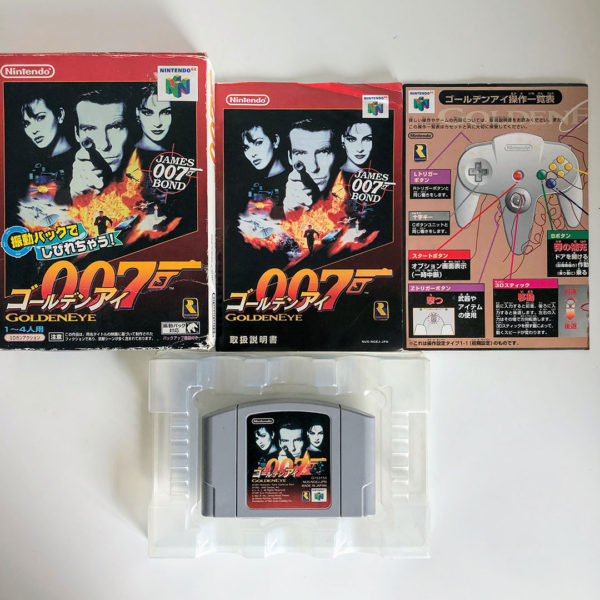 N64 Golden Eye 007 Nintendo 64 Box Manual Shooter Game Japan JP