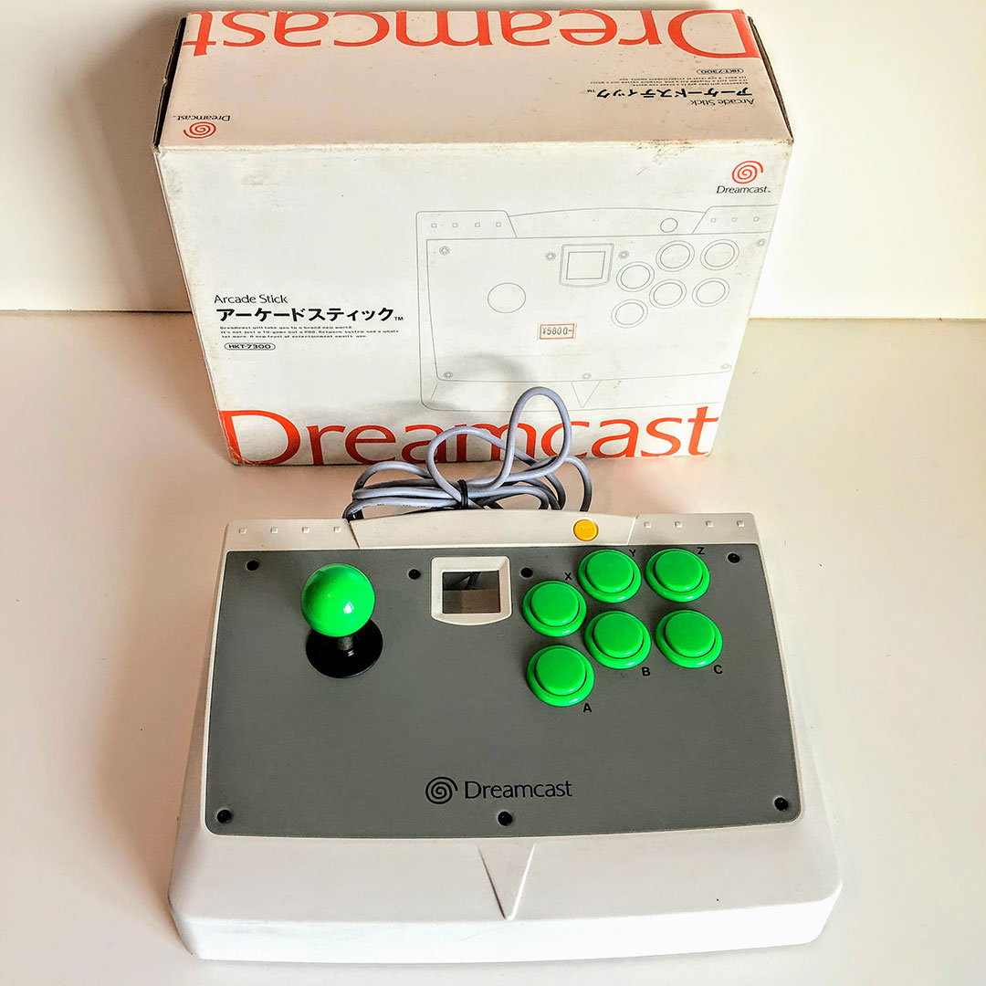 Dreamcast Arcade Stick HKT-7300 / DC Akekon, Boxed. [Japan Import]
