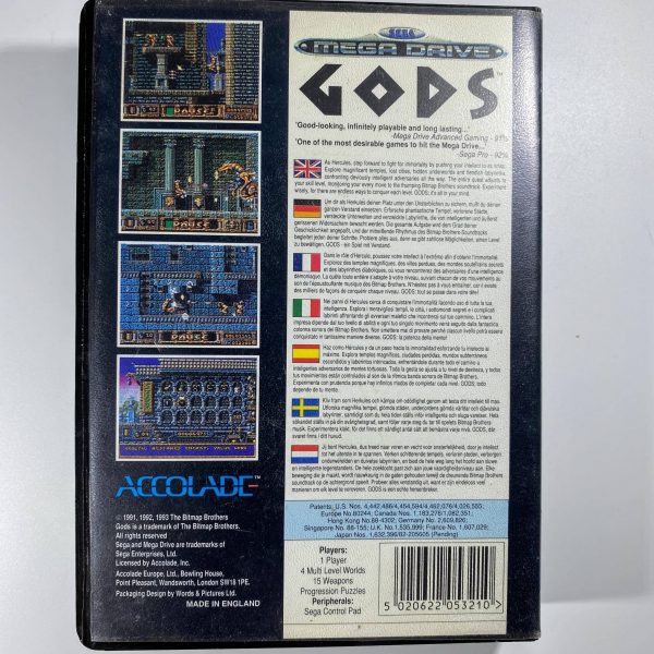 Gods Mega Drive [PAL UK] - Image 2